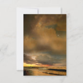 Strand Zonsondergang Palmen Bruiloft RSVP Kaarten (Achterkant)