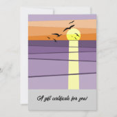 Strand Zonsondergang · Portret 5x7 Cadeaubon (Voorkant)
