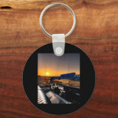 Strand Zonsondergang Rit Sleutelhanger (Voorkant)