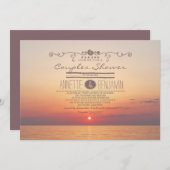 Strand zonsondergang romantische moderne koppels d kaart (Voorkant / Achterkant)