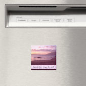 Strand Zonsondergang Save the Date Magneet (Insitu (Vaatwasser))