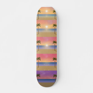 Strand Zonsondergang Sequentie: Op Maat Gemaakte S Persoonlijk Skateboard