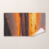 Strand Zonsondergang Sinaasappel Tropische Dusk Bad Handdoek (Handdoek)