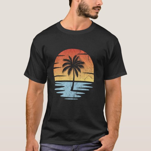 Strand zonsondergang t-shirt (Voorkant)