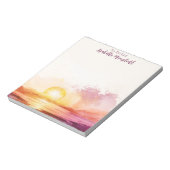 strand & zonsondergang thema "te doen lijst" notitieblok (Linkerzijde)