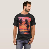 Strand zonsondergang Tshirts (Voorkant volledig)