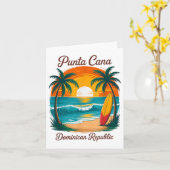 Strand Zonsondergang Vakantiereis Punta Cana Domin Kaart (Gele Bloem)