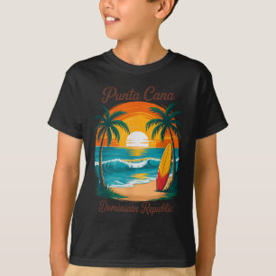 Strand Zonsondergang Vakantiereis Punta Cana Domin T-shirt
