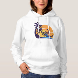 Strand zonsondergang vibes | Zomer Tropisch T-shir Hoodie