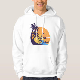 Strand zonsondergang vibes | Zomer Tropisch T-shir Hoodie
