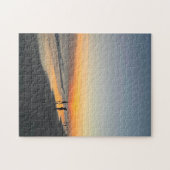 Strand Zonsondergang Wandel Puzzel (Horizontaal)