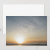 Strand Zonsondergang Zonsopgang Feest Tekst Toevoe Kaart (Voorkant / Achterkant)