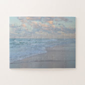 Strand Zonsopgang Calm Ocean Waters Artistieke kun Legpuzzel (Horizontaal)