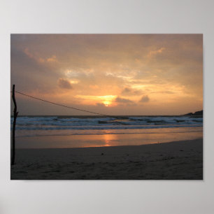 Strand Zonsopgang Hat Rin ... Koh Phangan, Thailan Poster
