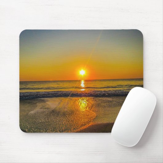 Strand zonsopgang Mousepad Muismat (Met muis)