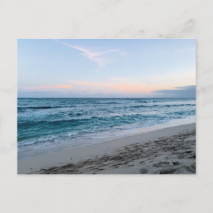 Strand Zonsopgang Originele Reis Fotografie Briefkaart