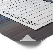 Strand Zonsopkomst Klasgrootte Verjaardagskalender Poster (Hoek)