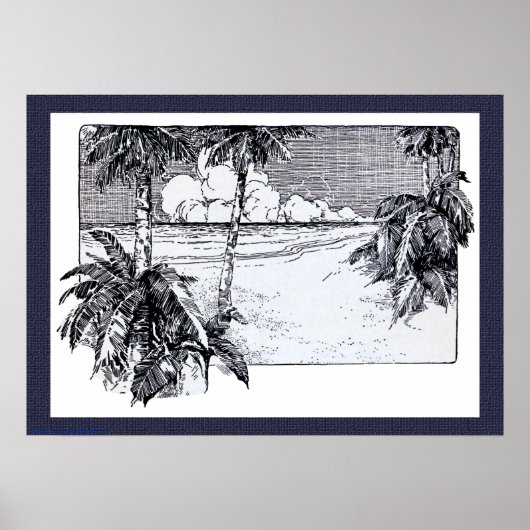 Strand Zuid Wind Art Print (Voorkant)