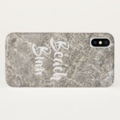 Strand zwerfwater op strand zand schattige zomer Case-Mate iPhone case (Achterkant (horizontaal))