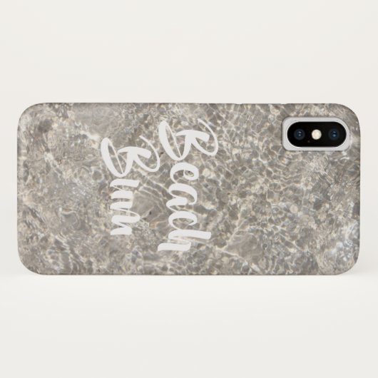 Strand zwerfwater op strand zand schattige zomer Case-Mate iPhone case (Achterkant (horizontaal))