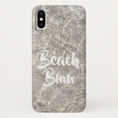 Strand zwerfwater op strand zand schattige zomer Case-Mate iPhone case (Achterkant)