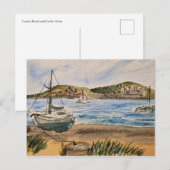 Strandansichtkaart Briefkaart (Voorkant / Achterkant)