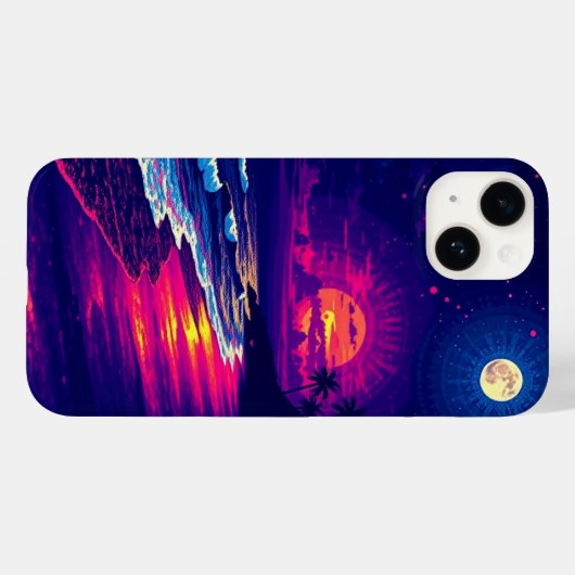 Strandavond met Sunset Rays mobiel Case-Mate iPhone Case (Achterkant (horizontaal))