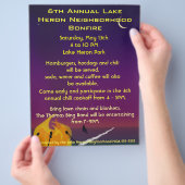 Strandavondvuur Feest Flyer (Hand)