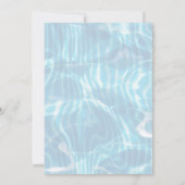 Strandbal en Teenslippers zwembad verjaardagsfeest Kaart (Achterkant)