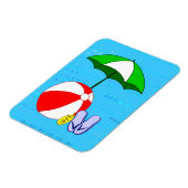 Strandbal Pool Umbrella Flexi Magnet Magneet (Linkerzijde)