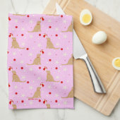 Strandbal Pups Cotton Candy Roze Handdoek (Quarter Fold)