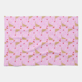 Strandbal Pups Cotton Candy Roze Handdoek (Horizontaal)