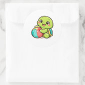 Strandbal Spel Ronde Sticker (Tas)
