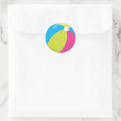 strandbal | Strand thema | Poolparty Ronde Sticker (Tas)
