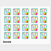 Strandbal / Zwembad Party Ronde Stickers (Vel)
