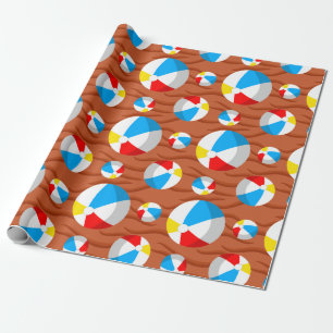 Strandballen Rode Zand Cadeaupapier