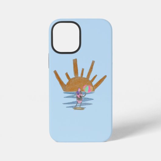 Strandbalpinguïn iPhone Hoesje (Achterkant)