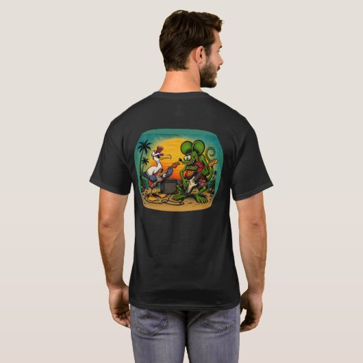 Strandband T-shirt (Achterkant volledig)