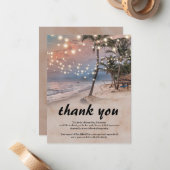 Strandbegrafenis Dank u Notitiekaartje (Voorkant / Achterkant in situ)