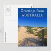 strandbegroetingen australië briefkaart (Voorkant / Achterkant)