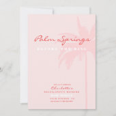 Strandbestemming Bachelorette Party Kaart (Voorkant)