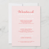 Strandbestemming Bachelorette Party Kaart (Achterkant)