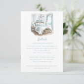 Strandbestemming bruiloft | Details Informatiekaartje (Staand voorkant)