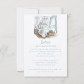 Strandbestemming bruiloft | Details RSVP Kaartje (Voorkant)