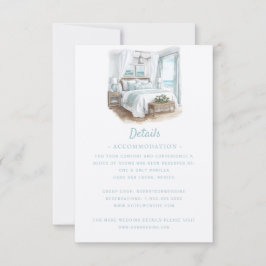 Strandbestemming bruiloft | Details RSVP Kaartje