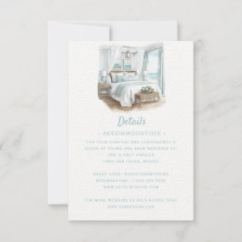 Strandbestemming bruiloft | Details RSVP Kaartje