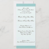 Strandbestemming Bruiloft uitnodiging, 2 harten Kaart (Achterkant)