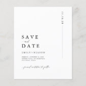 Strandbestemming Budget Bruiloft Save The Date (Achterkant)