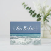 Strandbestemming Modern Save the Date Briefkaarten (Staand voorkant)