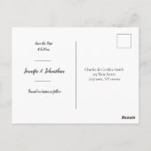 Strandbestemming Modern Save the Date Briefkaarten (Achterkant)